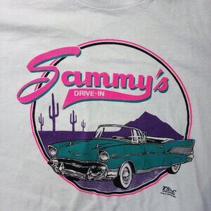 Deadstock Vintage 90s Sammy's Drive-In Neon T-Shirt